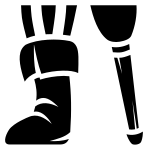 Wooden Pegleg SVG Icon